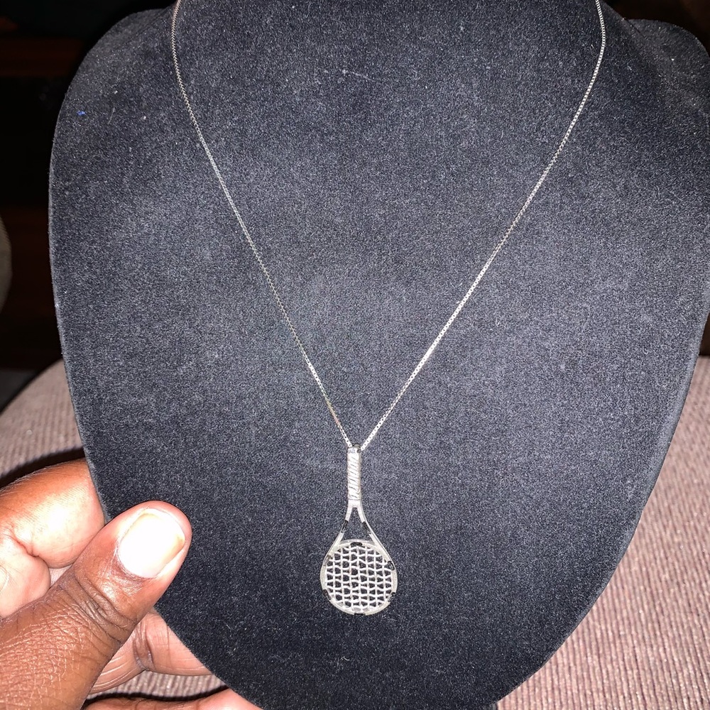 Sterling Silver 925 Women’s Tennis Necklace